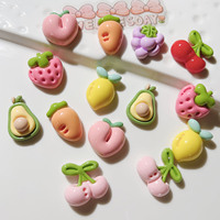 Coque de téléphone portable en résine faite à la main, motif fruits, accessoires d'art et de collection