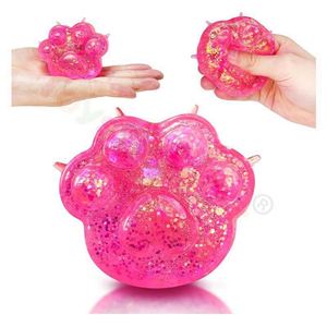 Juguete Sensorial Antiestrés de Goma Ultrasuave con Diseño de Pata de Gato, Tamaño Jumbo, Kawaii, Bola de Goma Ultrasuave TPR, Nuevo Diseño 2025 - Product Image 1