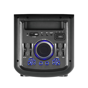 T kép 8 inch đa phương tiện truyền thông không dây Xe đẩy DJ Loa di động với pin có thể thay thế altoparalante torre Bluetooth - Product Image 4