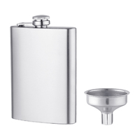 Ensemble de flacons à liqueur en acier inoxydable miniature de 8 oz de Creation Factory Direct pour cadeau