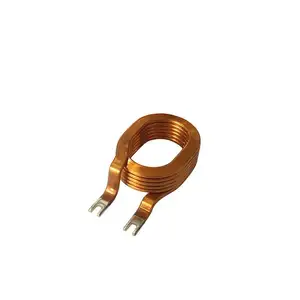 High Current Customized Flat Copper Wire Inductor Bobina Air Core Inductance Winding Coil