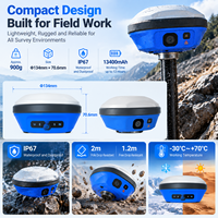 Penerima GNSS RTK Presisi Tinggi dengan IMU, Kamera Ganda, dan Peralatan Survei Laser AR Stakeout untuk Konstruksi