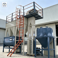 Nouveau 1-10 t/h Mash Feed Mill Machine Animal Volaille Poudre Ligne De Traitement Broyeur Mélangeur Conception D'usine D'alimentation pour Volaille Élevage