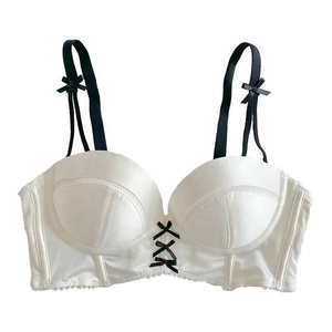 <span class=keywords><strong>Reggiseno</strong></span> Senza Ferretto in Raso per Donne - Push-Up Regolabile per Seno Piccolo con Supporto Laterale - Product Image 5