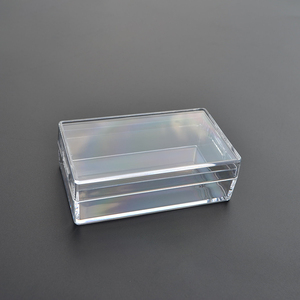Hộp Nhựa Cứng Polystyrene Có Nắp Rõ Ràng Và Đế Đen - Product Image 3