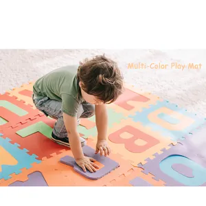 Wholesale Play Mats New Design Custom Alphabet Number Kids Play Mats Indoor Soft 30X30 ABC 123 Foam Puzzle Mat