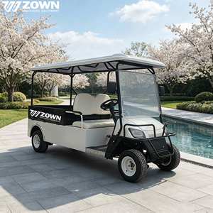 Customizable Electric Golf Utility Vehicle <b>2</b> <b>Passenger</b> Cargo Pickup Cart Lead Acid Lithium Battery Optional For Commercial Use - Product Image 1