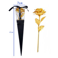 Rose en plastique à tige unique avec boîte cadeau, fleurs éternelles colorées, légères, durables, imperméables, cadeaux pour la fête des mères, décoration de mariage