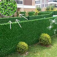 Grillage de clôture en aiguilles de pin de haute qualité pour l'extérieur, écran d'intimité, simulation / décoration de balcon, plantes artificielles, verdure