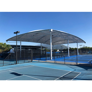 Structure en acier sur mesure pour abri de padel panoramique avec toit en PVC pour usage extérieur super panoramique en PVDF - Product Image 3