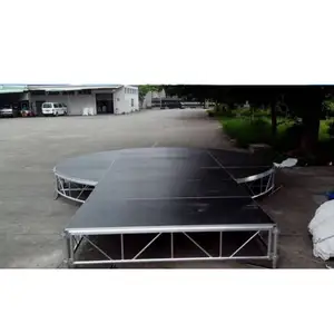 Quickly Assemble Truss Stand Stage Floor Folding Platform Round Portable Simple Aluminium stage