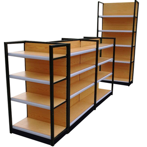Custom Accepted Single Sided Supermarket Pharmacy <strong>Gondola</strong> <strong>Shelving</strong> /stationery Display Rack Grocery Store Display Racks Metallic - Product Image 5