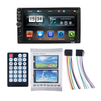 Autoradio 2 DIN avec écran tactile HD 7 pouces, lecteur MP5, aide au recul, RGB, pour USB, SD, Aux-in, amplificateur