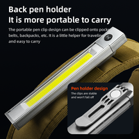 Lampe torche tactique LED super lumineuse rechargeable, pointeur laser, lumière de travail COB haute luminosité, lampe stylo portable