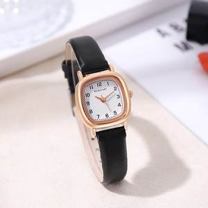 <span class=keywords><strong>Montre</strong></span> carrée pour <span class=keywords><strong>femme</strong></span> tendance, petit cadran, <span class=keywords><strong>montre</strong></span> à quartz pour étudiante, bracelet en cuir, montres simples et décontractées (WA021) - Product Image 1