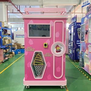 Hoàn toàn tự động tùy chỉnh kỹ thuật số màn hình cảm ứng Kem Máy bán hàng tự động đồng xu QR mã thông minh mềm Ice Cream nhà máy SDK chức năng - Product Image 2
