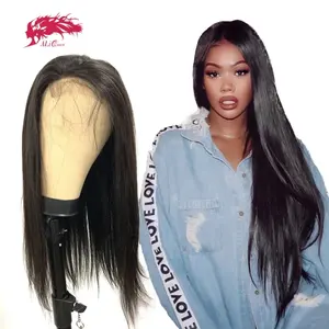 Ali Queen Hair Straight Remy Virgin Human Hair Wigs For Women 4X4 5x5 Lace Closure With Baby Hair