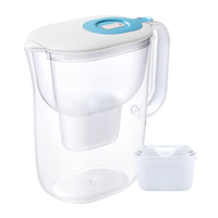 Carafe filtrante à eau Bluetech Violet HS529 4L, cartouche filtrante F009 de remplacement, utilisation domestique, élimine les odeurs et les métaux lourds
