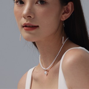 Collar de Perlas Naturales para Bebé, Cuentas Pequeñas de Arroz de 4-5 mm, Colgante Universal Desmontable de 9-10 mm, Accesorio de Moda Versátil para Múltiples Usos - Product Image 4