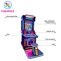 Máquina de Videojuegos Operada con Monedas para Salas de Juego y Parques de Diversiones, Gabinete de Arcade para Juego de Lucha de Brazos