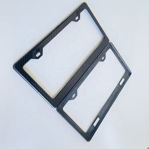 Véritable cadre de plaque d'immatriculation en fibre de carbone de haute qualité Accessoire au meilleur prix pour BMW Tesla Audi <span class=keywords><strong>Porsche</strong></span> Ferrari Mercedes-Benz - Product Image 3