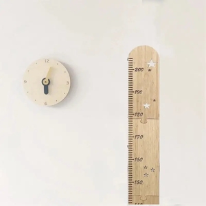 Righello a stella per bambini con motivo a stella in <span class=keywords><strong>legno</strong></span> per bambini con righello per la crescita di altezza per bambini - Product Image 1