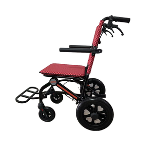 Silla de ruedas de freno auxiliar ultraligera de nuevo tipo para uso en aeropuertos, suministros de terapia de rehabilitación de diseño plegable Simple - Product Image 2
