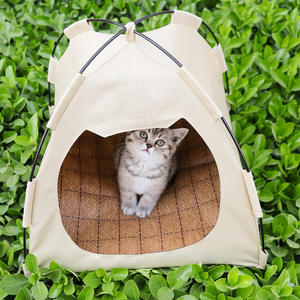 Folding Cat Tent House Portable Outdoor Cat Tents for Cats Small Dogs Cat House Indoor Foldable Pet Tent <b>Bed</b> Cat Tent House - Product Image 3