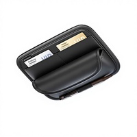 Organisateur de pare-soleil de voiture multifonctionnel, porte-lunettes, rangement pour cartes et étui, sac de rangement pour reçus