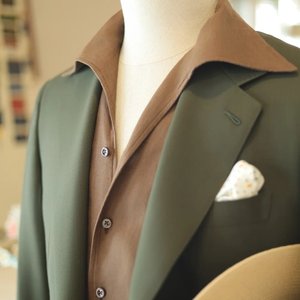 Veste et pantalon décontractés de style Old Money pour <span class=keywords><strong>homme</strong></span> MTM, vert, tissu 100% laine, blazer, <span class=keywords><strong>costume</strong></span> sur mesure, vêtements élégants - Product Image 6