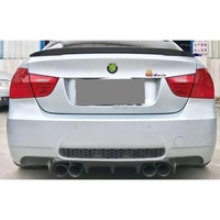 Diffuseur de E-90s en Fiber de carbone style V pour BMW Série 3 E90 M3 Diffuseur de pare-chocs arrière Kit de carrosserie de lèvre de pare-chocs arrière de voiture
