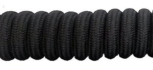 4MM Thick <b>Black</b> Color Lazy Curly No Tie <b>Shoelaces</b> Elastic <b>Shoelaces</b> - Product Image 2