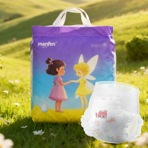 Couches pour bébés jetables en Offre Spéciale conception de pantalons souples caractéristique anti-fuite absorption élevée emballage en balles direct d'usine à bas <span class=keywords><strong>prix</strong></span> - Product Image 1