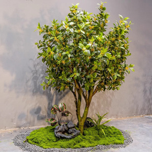 Albero di Osmanthus Artificiale per Decorazione Interna di Negozi e Centri Commerciali, Decorazione da Pavimento, Albero dei Desideri per Capodanno, Creazione di Paesaggi - Product Image 2