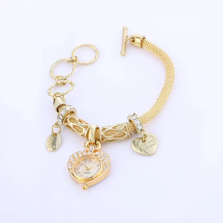 Montre à quartz en cuir de luxe pour femmes, montre-bracelet décontractée à la mode en cristal pour femmes
