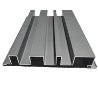 Plaque convexe en alliage d'aluminium de décoration de tête de porte de grille convexe de grande muraille avec le profil en aluminium durable de placage ondulé de vague en métal