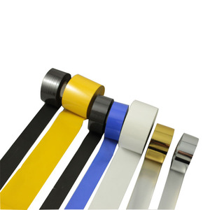 ワックス10mm * 1000mワイヤーケーブル印刷白黄色色スタンピング箔サーマルプリンターリボン - Product Image 2