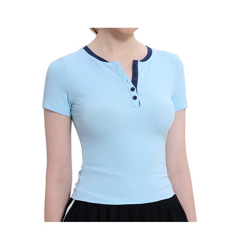 Custom Fitness Training Soft Gym Short Sleeve Sport Yoga Flowy T Shirt for Women With Breathable Mesh