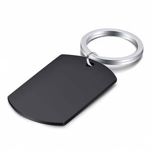 Llavero de Acero Inoxidable Brillante para Perros, Personalizable con Grabado Láser DIY, Logotipo, Oro, Oro Rosa, 28x50mm, Venta al por Mayor - Product Image 6