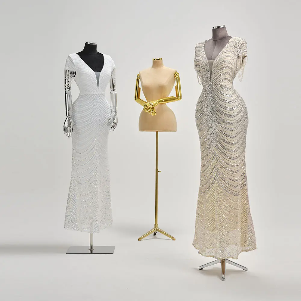 पीयू-1 प्रोमोशनल मॉडल अच्छी तरह से बिकते हैं लोकप्रिय महिला स्लिम कमर शाम की पोशाक प्रदर्शन महिला हार्ड फोम ड्रेस पुतला डमी