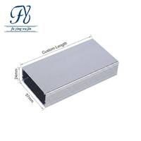 Boîtier en aluminium extrudé sur mesure 57*24mm, anodisé, boîte de commande IP54 pour lecteur multimédia numérique, contrôleur de diffusion