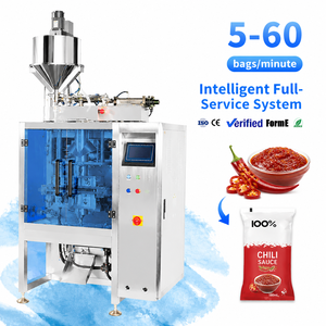 Chili Sauce Sachet Packing Filling and <b>Sealing</b> Machine Automatic Multifunctional Vertical Sachet Tomato Sauce Packing Machine - Product Image 1