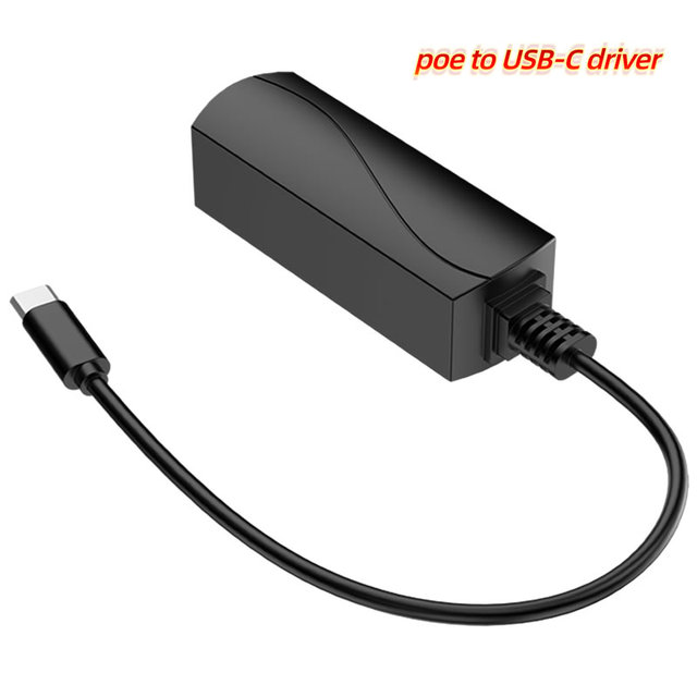 GP2C5V DC/OUT PoE to USB-C Adapter Metal 12W 48V 5V/2A Type-C Gigabit Poe Power Output