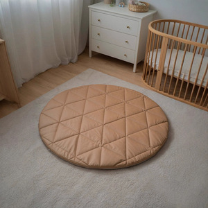 Tapis de jeu rond en mousse épaisse pour bébés de 0 à 24 mois, unisexe, usage domestique - Product Image 1