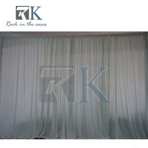 Detachable Aluminum Pipe and Drape <b>Backdrop</b> <b>Stand</b> Wedding Frame Kit with White Curtains - Product Image 4