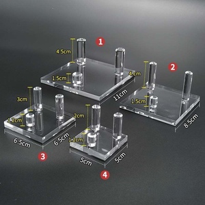 Présentoir en acrylique en gros avec base transparente à trois dents pour échantillons <span class=keywords><strong>minéraux</strong></span> <span class=keywords><strong>Cristaux</strong></span> <span class=keywords><strong>minéraux</strong></span> <span class=keywords><strong>et</strong></span> articles de collection - Product Image 3
