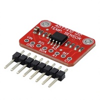 Carte adaptatrice de capteur de température I2C haute précision ADT7410, module de capteur de température