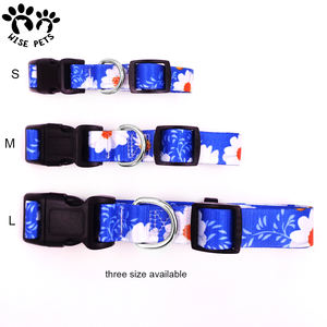 Collar de perro de diseño personalizado, conjunto de correa, impresión por transferencia de calor, Collar de Perro con logotipo personalizado, Collar <span class=keywords><strong>Popular</strong></span> para mascotas para perros y gatos - Product Image 2