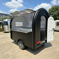 Remorque de concession, chariot à café, camion de restauration personnalisable, entièrement équipé, cuisine mobile, remorque à hot-dogs et à glaces
