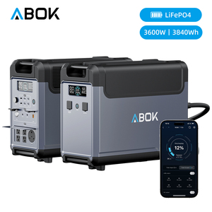 Abok เครื่องกำเนิดไฟฟ้าจากพลังงานแสงอาทิตย์3600วัตต์, ควบคุมด้วยรีโมตรถยนต์เพียวไซน์เวฟ/แผงพลังงานแสงอาทิตย์ไฟฉาย MPPT สำหรับบ้านกลางแจ้ง/ในร่ม - Product Image 1